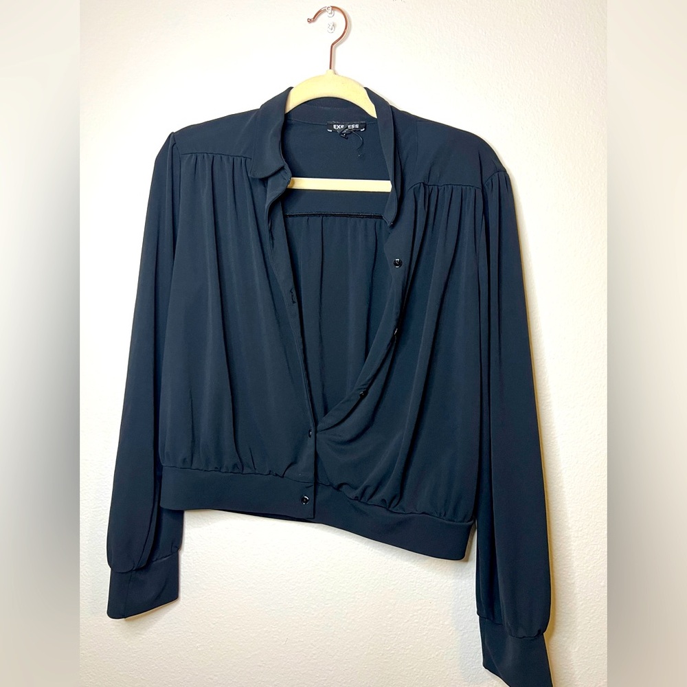 Express Size M Elegant Black Women's Top